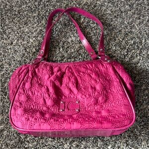 Liz Claiborne Fuchsia Quilted Bag